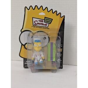 Rare The Simpsons Bart Simpson 3" Qee Keychain Mania Series 2007 New